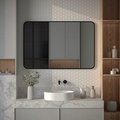 Зеркало с окантовкой Defesto Aura 120x80, LED подсветка, ИК-выключатель, тёплый белый свет DF 2980RH