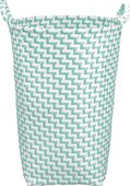 Корзина для белья Kleine Wolke Laundry Box 35x35x50см, зелёный, белый 5882607860