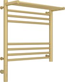 Полотенцесушитель электрический Сунержа Богема 3.0, 500x500, МЭМ левый, с полкой, матовая шампань 022-5806-5050