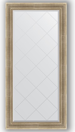 Зеркало Evoform Exclusive-G 770x1600 с гравировкой, в багетной раме 93мм, серебряный акведук BY 4282