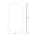 Зеркало Defesto Opti 50x100, LED подсветка, ИК-выключатель, тёплый белый свет DF 2914R