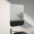 Зеркало прямоугольное Evoform Shadow, 500x700, с металлической полочкой, чёрный BY 0551