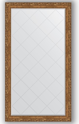 Зеркало Evoform Exclusive-G 950x1700 с гравировкой, в багетной раме 85мм, виньетка бронзовая BY 4400