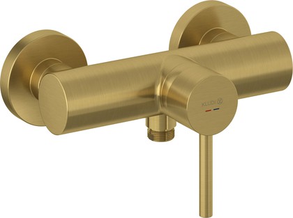 Смеситель для душа Kludi Bozz, брашированное золото 38831N076