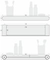 Полка прямая Сунержа Round L 360, Матовый белый 30-3020-5360