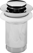 Донный клапан для раковины RAV Slezak, маленькая заглушка, Click-Clack, хром MD0483