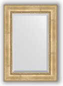 Зеркало Evoform Exclusive 720x1020 с фацетом, в багетной раме 120мм, состаренное серебро с орнаментом BY 3454