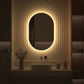 Зеркало с окантовкой Defesto Aura 60x90, LED подсветка, без выключателя, тёплый белый свет DF 2935
