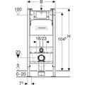 Инсталляция для унитаза подвесного Geberit Alpha 458.233.00.1
