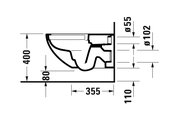 Унитаз подвесной Duravit Architec Rimless, сиденье с плавным закрыванием 45720900A1