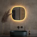 Зеркало Defesto Opti 50x50, LED подсветка, сенсорный выключатель, тёплый белый свет DF 2858S