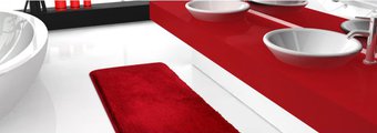 Коврик для ванной Grund Lex, 50x60см, полиакрил, красный 2770.76.4007