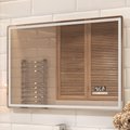 Зеркало Vigo Geometry Media Voice 1200x700 LED-подсветка, подогрев, голосовое управление, Bluetooth, дата, время 052