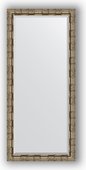 Зеркало Evoform Exclusive 730x1630 с фацетом, в багетной раме 73мм, серебрянный бамбук BY 1206