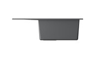 Кухонная мойка Omoikiri Sumi 65-PL с крылом, оборачиваемая, Tetogranit, платина 4993675