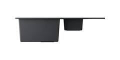 Кухонная мойка Omoikiri Daisen 78-2T-BL, с крылом, чёрный 4993535