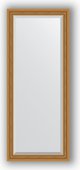 Зеркало Evoform Exclusive 630x1530 с фацетом, в багетной раме 70мм, состаренное золото с плетением BY 3561