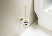 Ёршик для унитаза Aquatek Классик настенный, полированное золото AQ4510PG