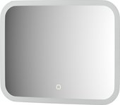 Зеркало с матированием и LED-подсветкой Defesto, 15W, 50x40см, сенсорный выключатель, нейтральный белый свет DF 3801SH