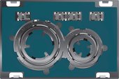 Смывная клавиша для унитаза Geberit Sigma21 двойной смыв, под плитку / хром 115.884.00.1