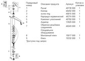 31243002 Eurodisc Cosmopolitan Смеситель для кухонной мойки. Деталировка/Перечень компонентов