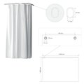 Занавеска для душа Bemeta 200x180, полиэтилен, белый 153653026
