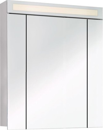 Зеркальный шкаф Dreja Uni 80, с LED-подсветкой, белый 99.9003