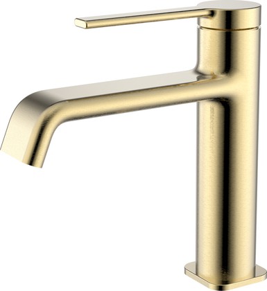 Смеситель для раковины AQUAme Asti, шлифованное золото AQM6410BG