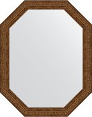 Зеркало Evoform Polygon 550x700 в багетной раме 56мм, виньетка состаренная бронза BY 7030