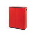 Мусорный бак с педалью Brabantia Bo Pedal Bin 60л, пламенно-красный 211386