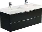 Тумба подвесная с двойной раковиной, 2 ящика 120x45x55см Verona Urban UR103
