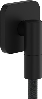 Шланговое подсоединение Hansgrohe FixFit Fine Q, с клапаном обратного тока, матовый чёрный 28884670