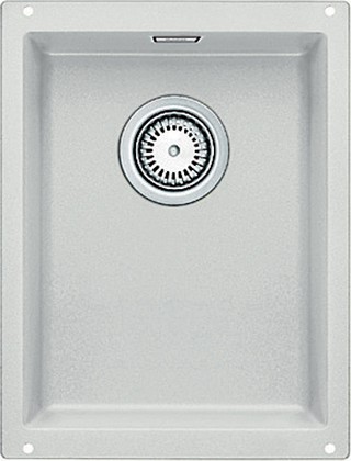 Кухонная мойка без крыла, с клапаном-автоматом, гранит, серый шёлк Blanco Subline 320-U 515235