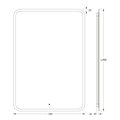 Зеркало с матированием и LED-подсветкой Defesto, 32W, 70x100см, ИК-выключатель, нейтральный белый свет DF 3809R