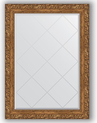 Зеркало Evoform Exclusive-G 750x1020 с гравировкой, в багетной раме 85мм, виньетка бронзовая BY 4185
