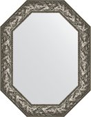 Зеркало Evoform Polygon 680x880 в багетной раме 99мм, византия серебро BY 7227