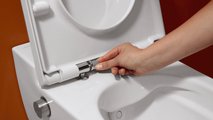 Унитаз-биде подвесной Laufen Cleanet Navia Rimless, с сиденьем и крышкой микролифт, белый глянцевый 8.2060.1.400.000.1