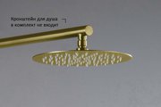 Верхний душ Aquatek d250x2, круглый, шлифованное золото AQ2073BG