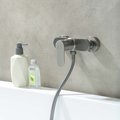 Смеситель для душа Aquatek Ника, настенный монтаж, оружейная сталь AQ1860BGM
