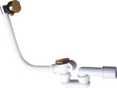 Сифон для ванны RAV Slezak 570, наполнение через перелив, золото NP0002/570Z