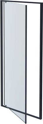 Душевая дверь Aquatek 900, распашная, прозрачное стекло, профиль оружейная сталь AQ ARI PI 09020GM