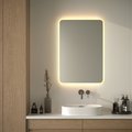 Зеркало с матированием и LED-подсветкой Defesto, 32W, 70x100см, без выключателя, тёплый белый свет DF 3819