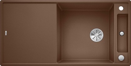 Кухонная мойка Blanco Axia III XL 6S, клапан-автомат, разделочный столик из ясеня, мускат 523508