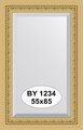 Зеркало Evoform Exclusive 550x850 с фацетом, в багетной раме 80мм, сусальное золото BY 1234