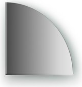 Зеркальная плитка Evoform Refractive с фацетом 5мм, четверть круга 20х20см, серебро BY 1435