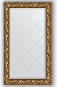 Зеркало Evoform Exclusive-G 790x1330 с гравировкой, в багетной раме 99мм, византия золото BY 4242