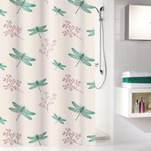 Шторка для ванной Kleine Wolke Scarlett Green 180x200см, 100% полиэстер 5915683305