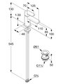 Смеситель на умывальник Kludi Renon 85, Push-Open, хром 422660575