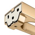 Полотенцедержатель Keuco Collection Moll 450мм, двойной, неповоротный, латунь шлифованная 12718 250000
