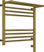 Полотенцесушитель электрический Сунержа Богема 3.0, 500x500, МЭМ правый, с полкой, состаренная бронза 05-5807-5050